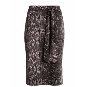Halogen Snakeskin Print Pencil Tie Front Size Extra Small‎